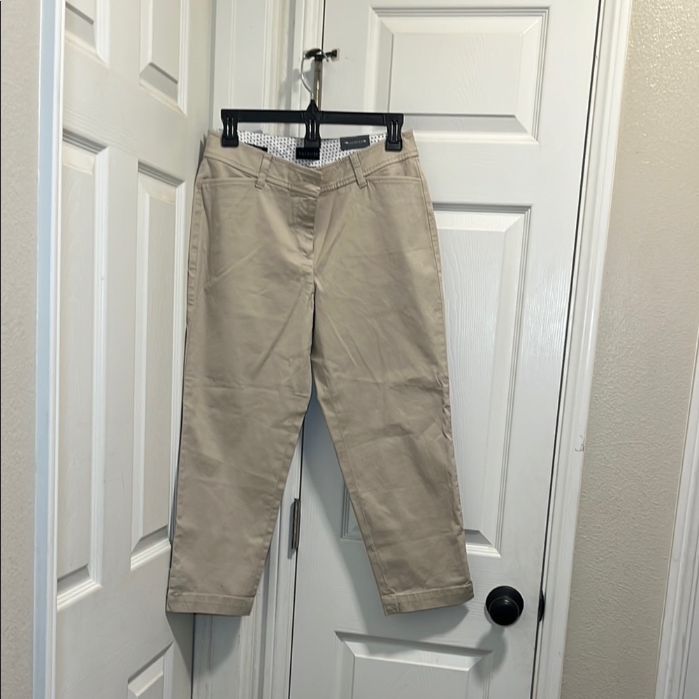 Talbots Tan Perfect Crop Pant 4P